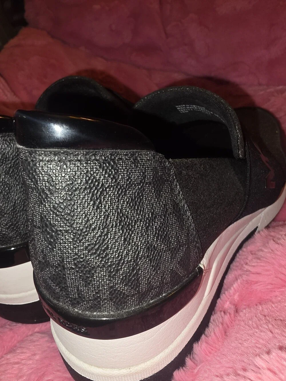 Michael Kors Black Slip-On Platform Sneakers